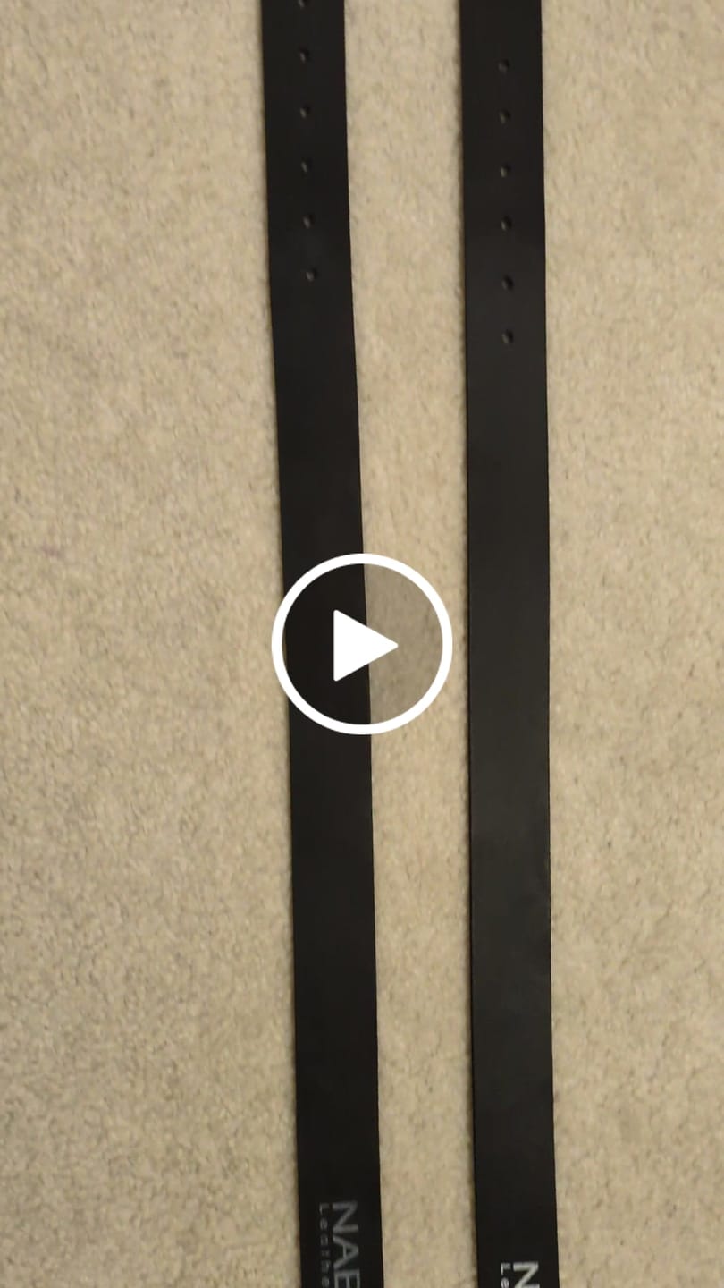 Customer video review of Mystery Box  - Two Less Than Perfect Full-Grain Leather Belts
