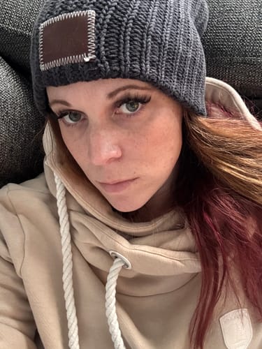 Customer photo review of Artemis White Sand Hoodie