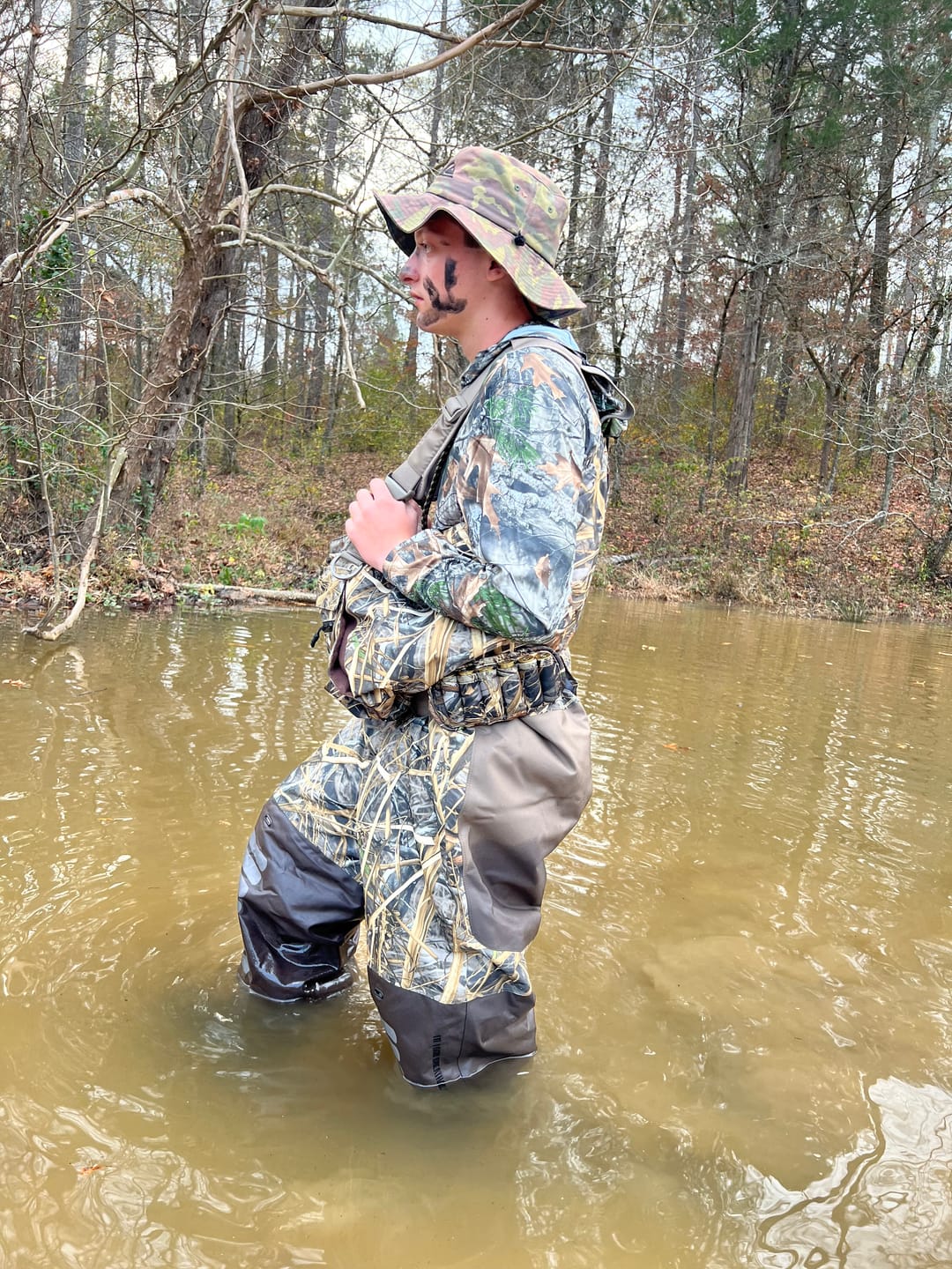 Customer photo review of AquaWade Pro Insulated Duck Waterfowl Hunting Chest Waders