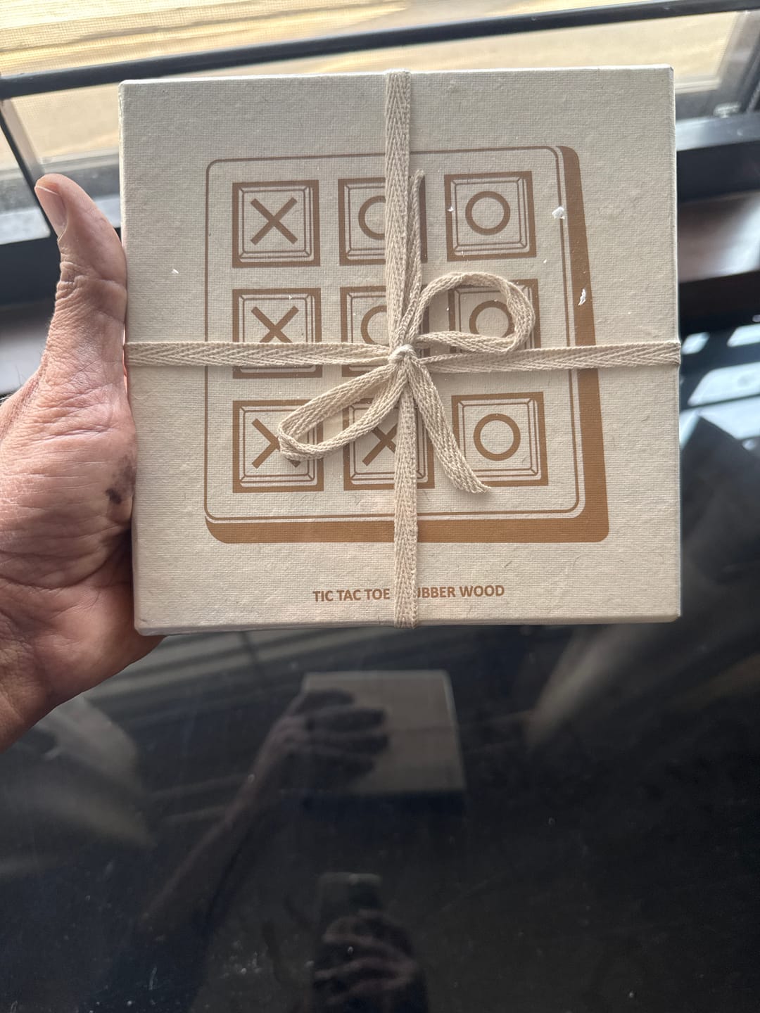 Customer photo review of Tic Tac Toe - Rubber Wood