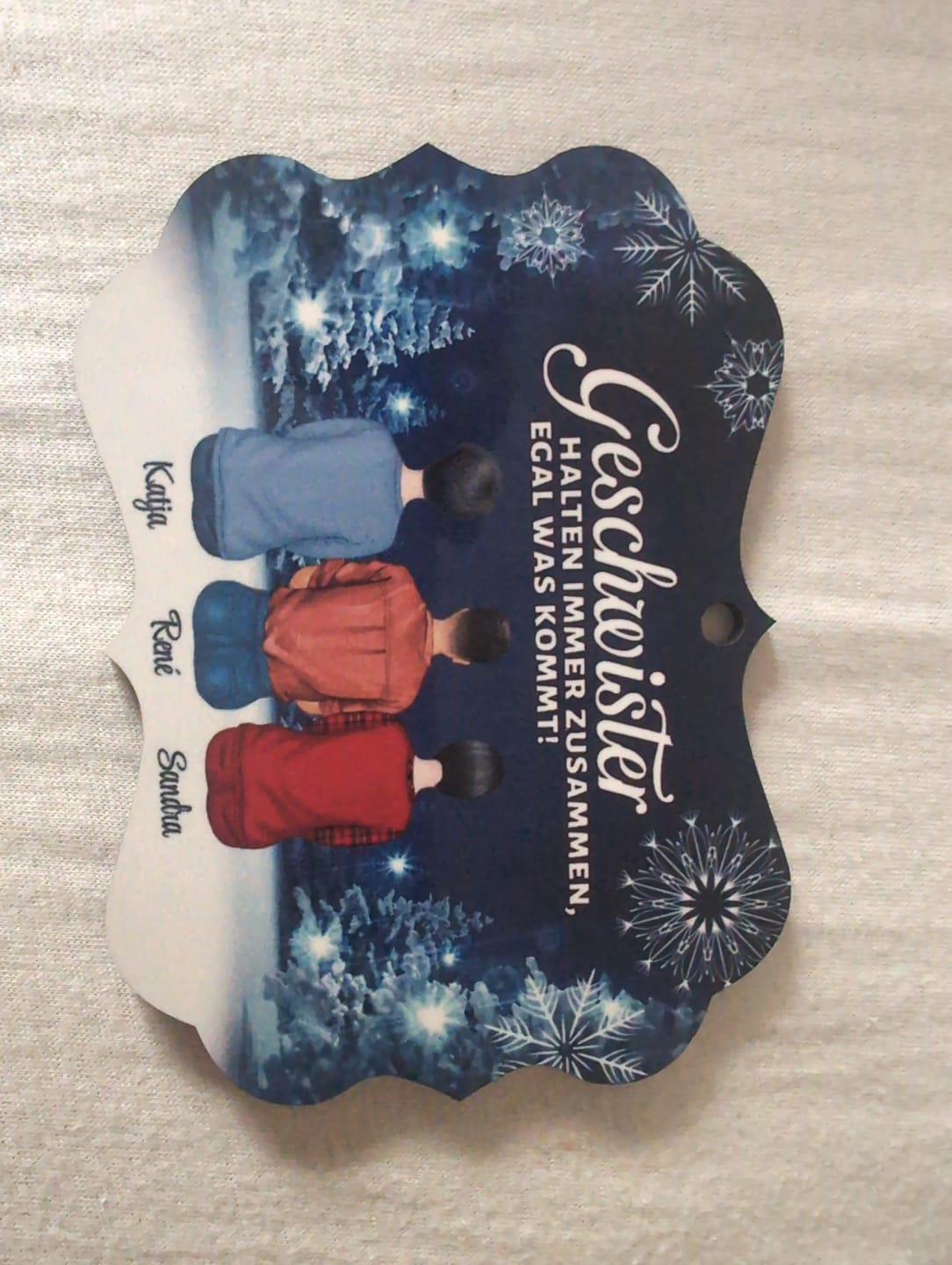 Customer photo review of Weihnachten mit der Familie - Familien-Baumschmuck