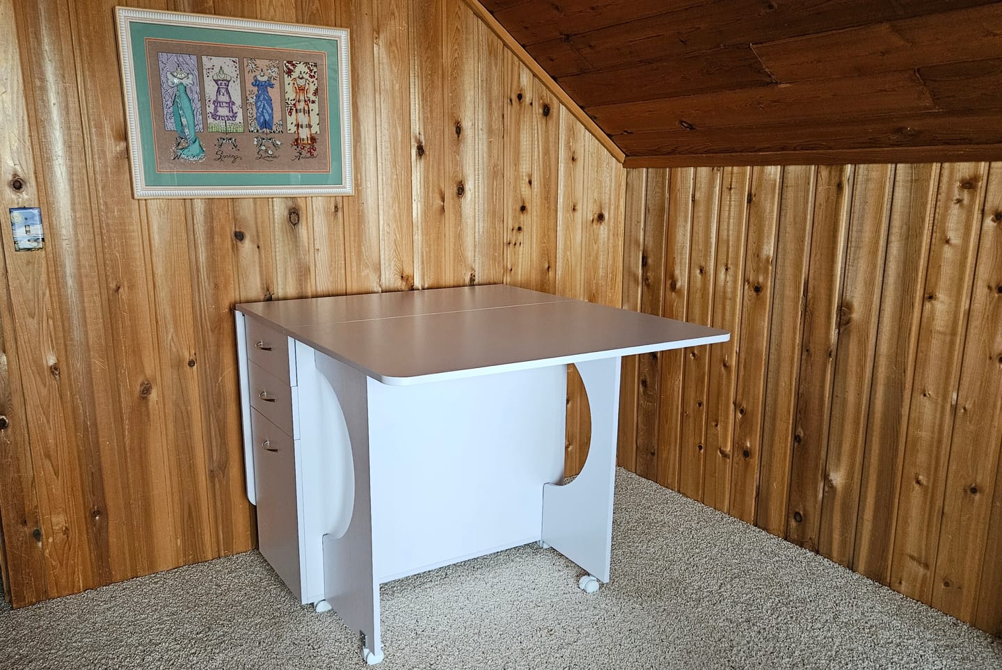 Customer photo review of Tailormade Cutting Table (2 Colors Available)