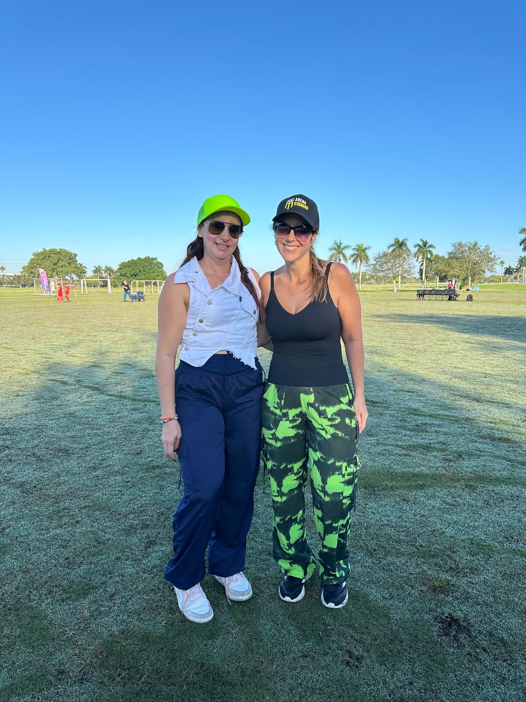 Customer photo review of Green Tie-Dye Lis Cargo Pants