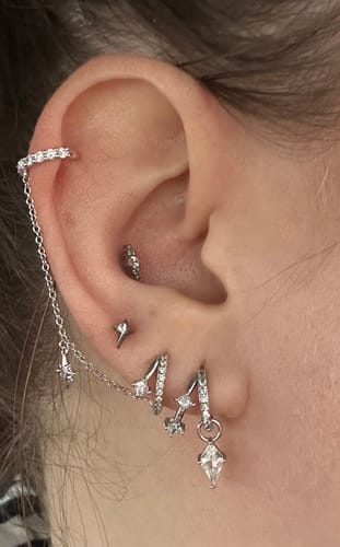 Customer photo review of Cyrian cuff Silver