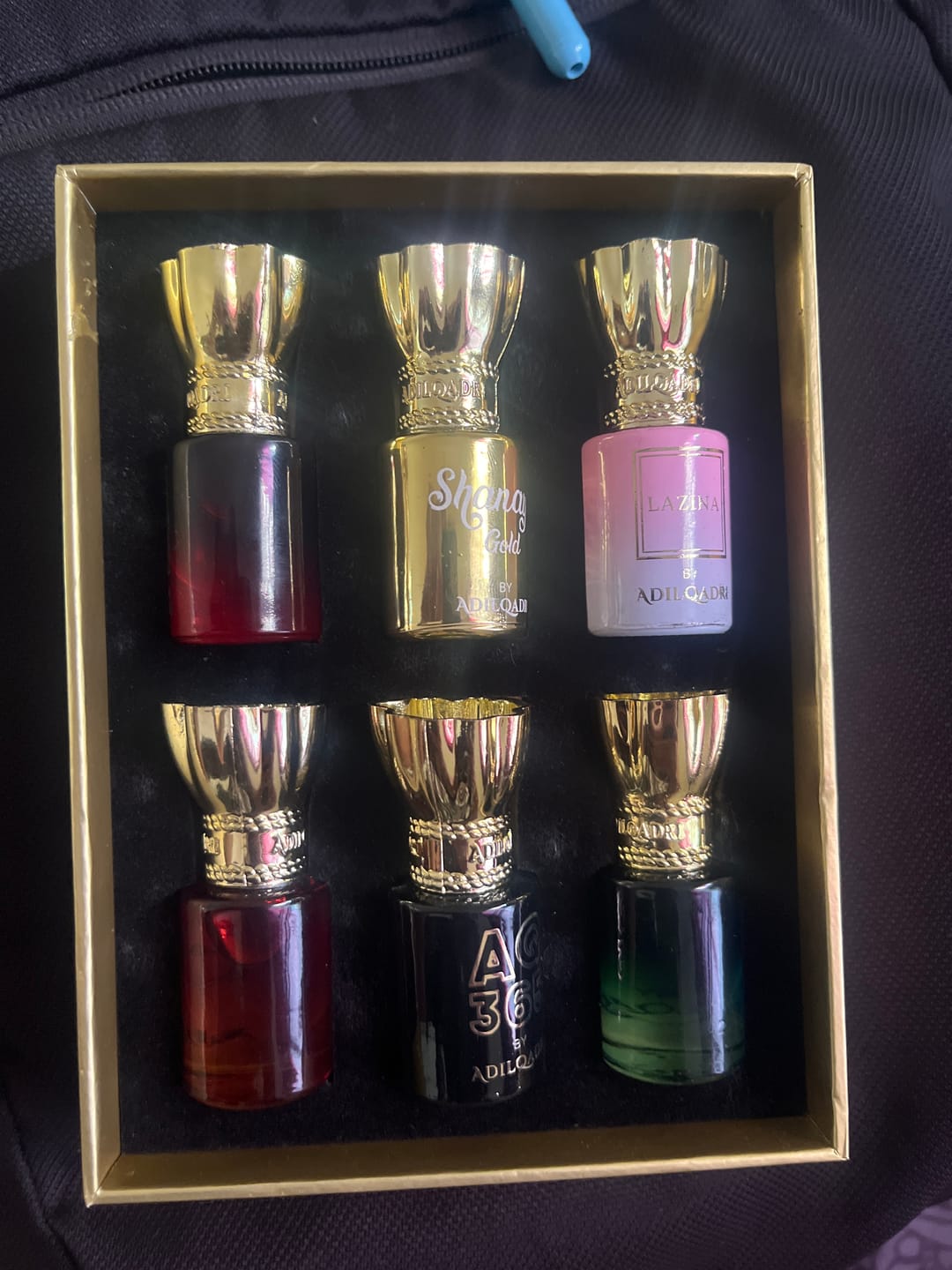 Customer photo review of Essensia Luxury Attar Perfume Gift Set (6 x 5.5Ml)
