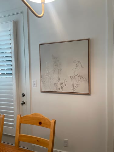 Customer photo review of Floral Symphony Abstract Canvas Art