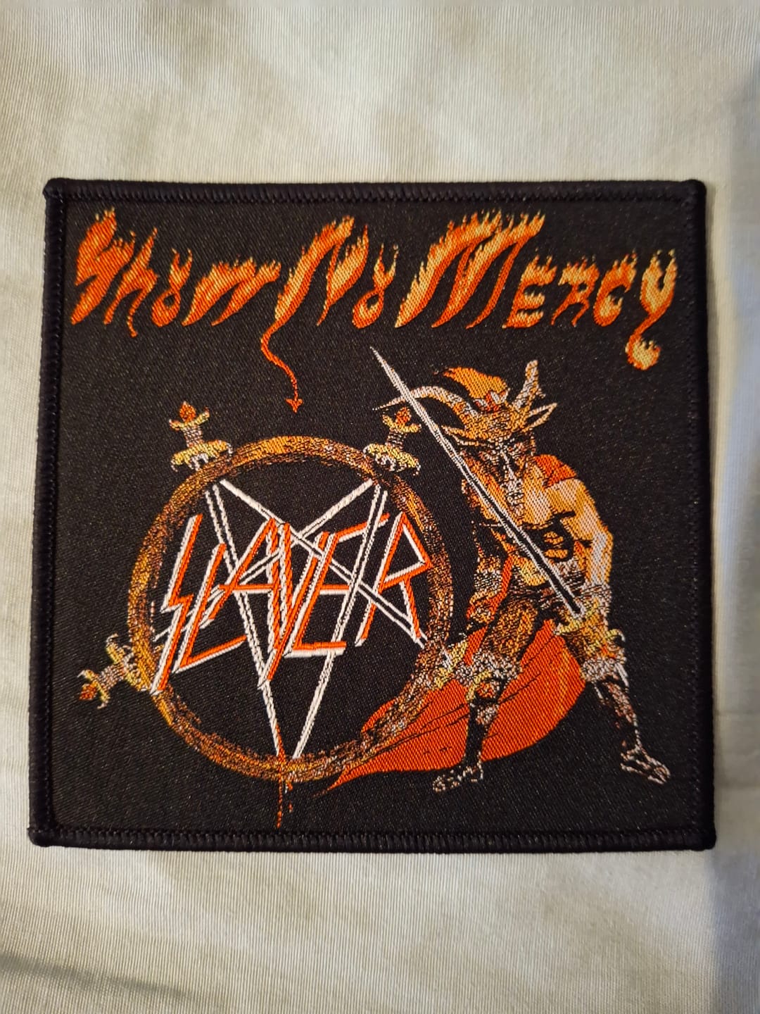 Customer photo review of Slayer - Show No Mercy -  Square Patch