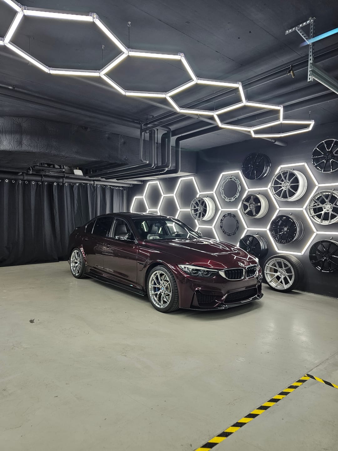 Customer photo review of Glossy Metallic Plum Purple Vinyl Wrap