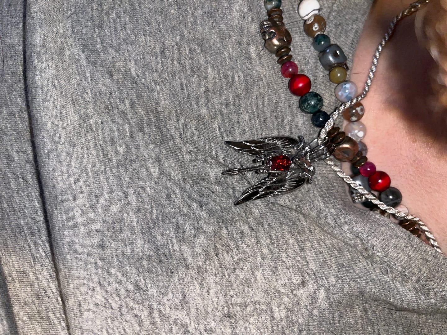 Customer photo review of 2.5MM STERLING SILVER ROPE CHAIN