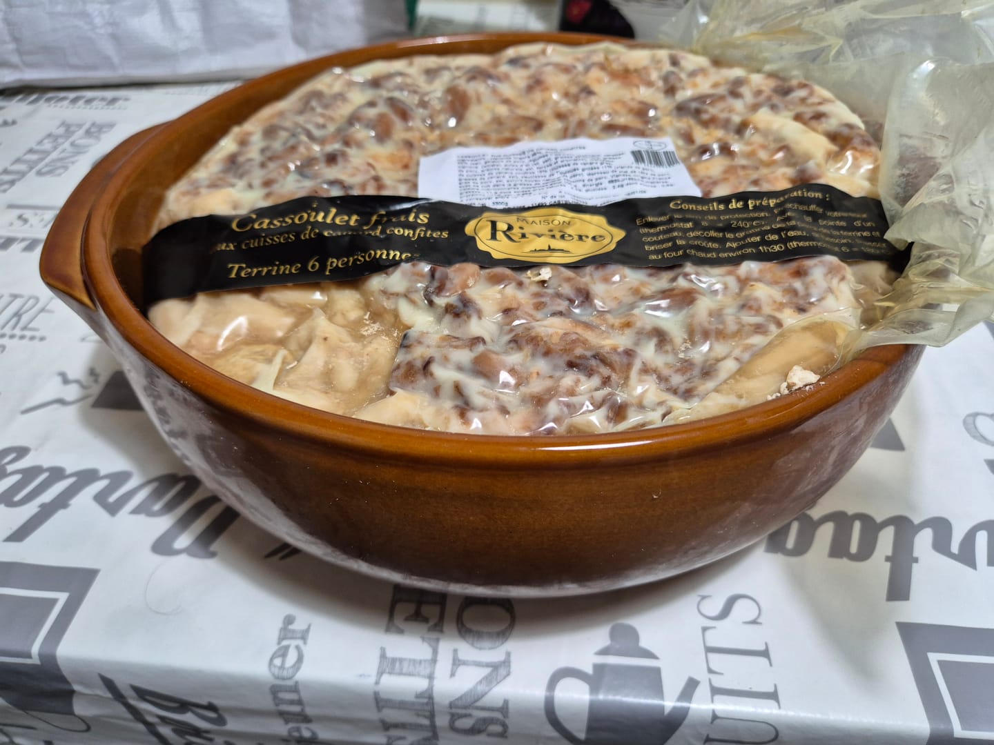 Customer photo review of Cassoulet frais au confit de canard en terrine (ou sans terrine)
