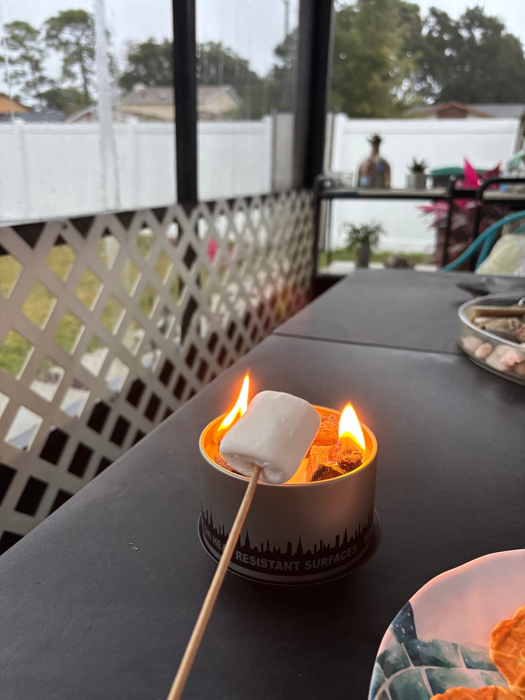 Customer photo review of Portable Reusable Skewer 4 Pack
