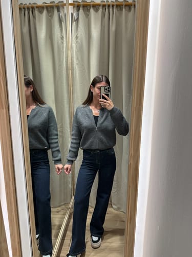 Customer photo review of Pantalón Indigo Bordado Blue