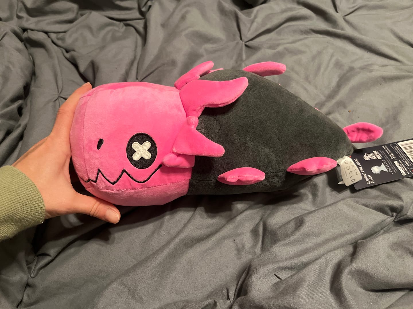 Customer photo review of Rain World - Glowing Pink Lizard Plush