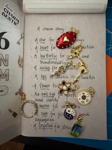 Customer photo review of Vision Power Charm Bundle (SURPRISE) (5 Charms)