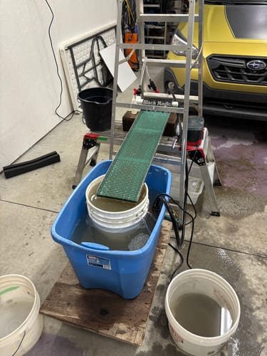 Customer photo review of 8X36 Micro Sluice Mat - Dream Mat | Gold Prospecting Equipment