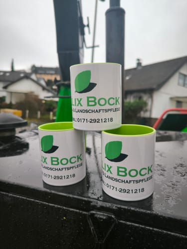 Customer photo review of TassenExpress - Becher Keramik Tasse mit Logo bedruckt 325ml Firmenlogo