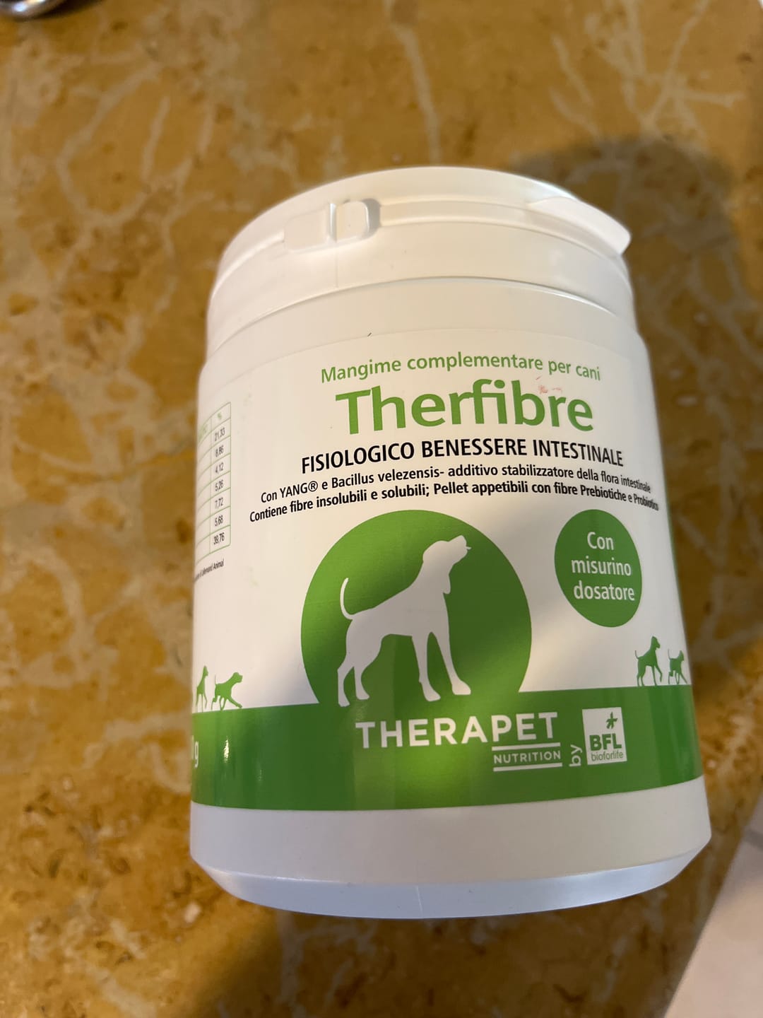 Customer photo review of THERFIBRE  500g - Per il benessere intestinale nel cane e nel gatto
