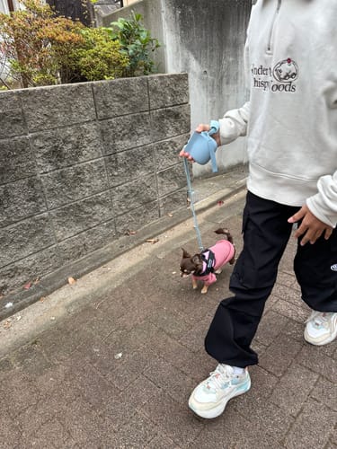 Customer photo review of FunFunPet 高機能ハーネス（お名前タグ作成サービス付き）