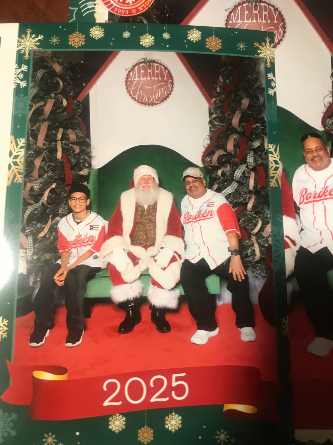 Customer photo review of Puerto Rico Heritage Custom Baseball Jersey