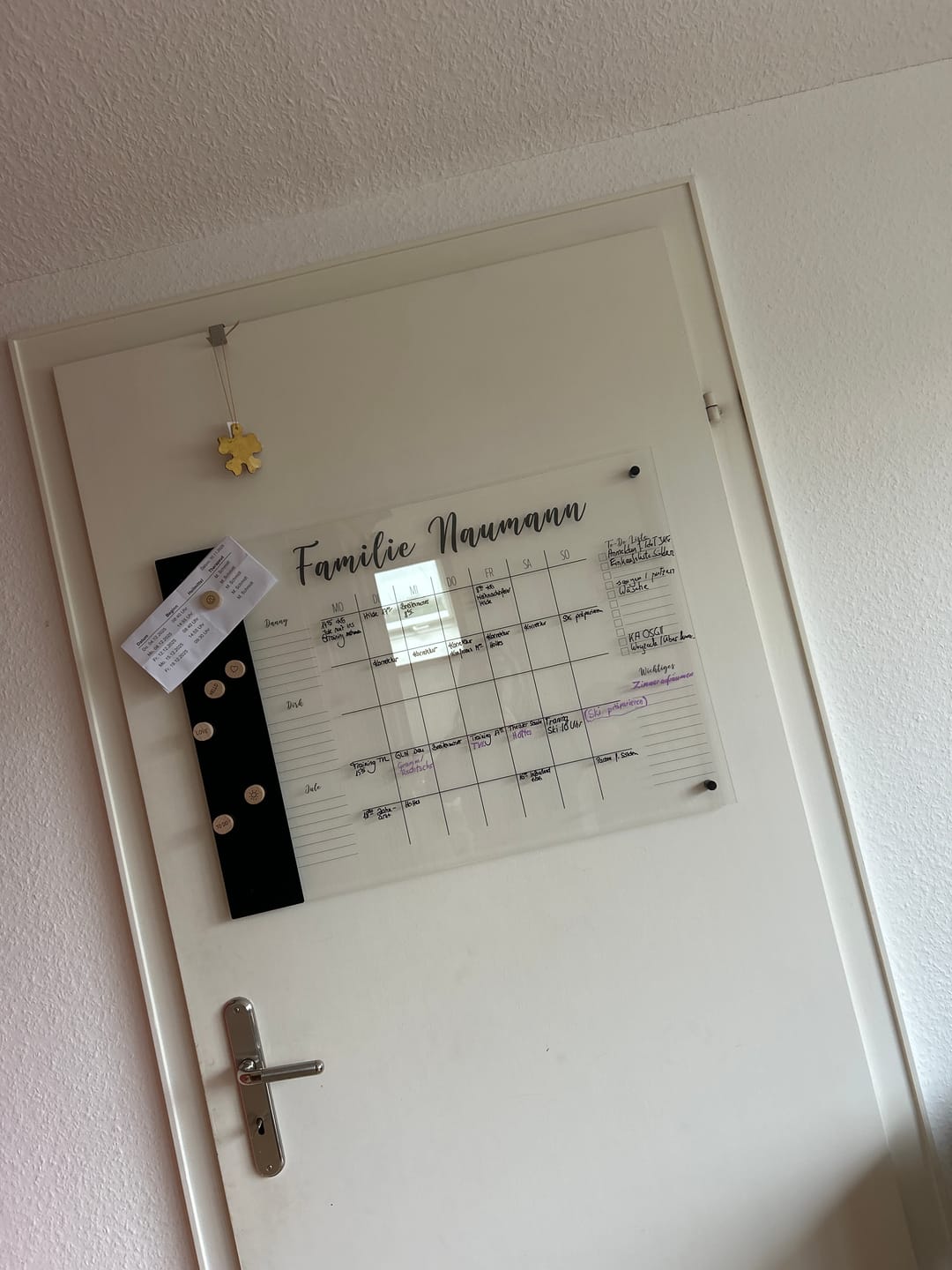 Customer photo review of Familienplaner für 3 Personen mit Magnetboard