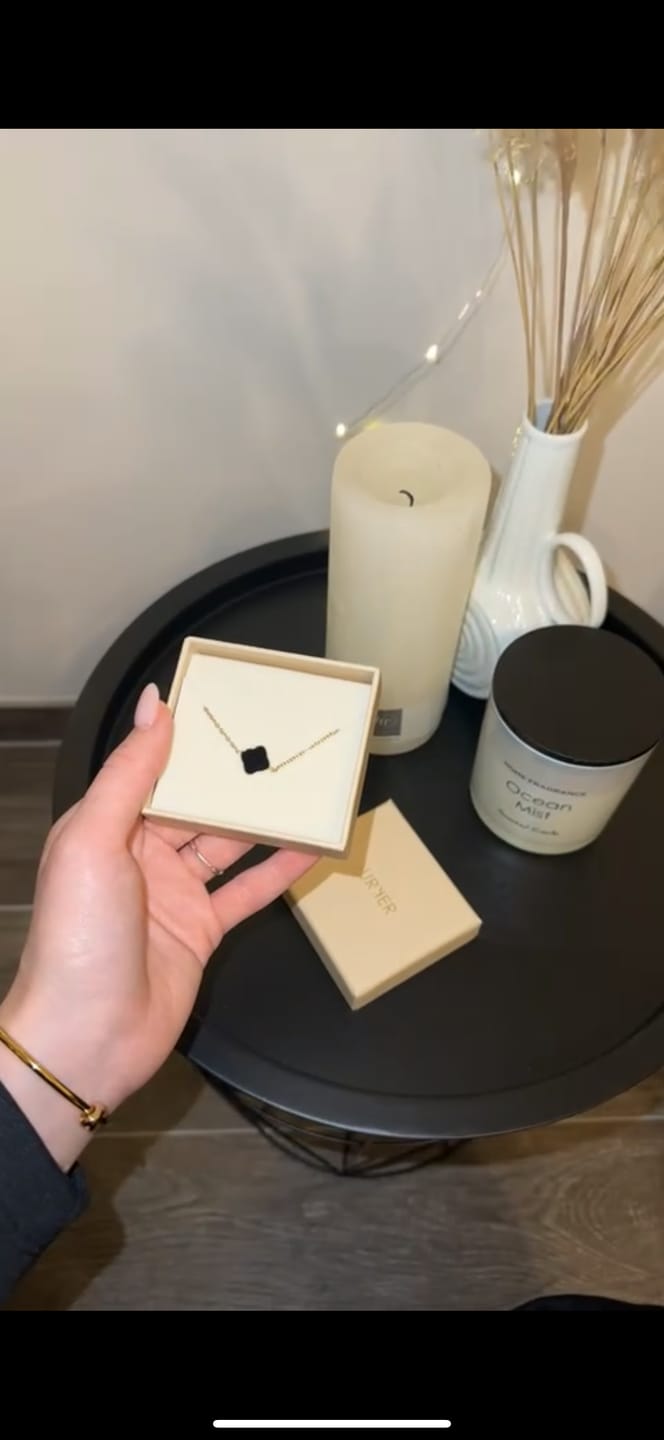 Customer photo review of Flora Gold Black Bracelet