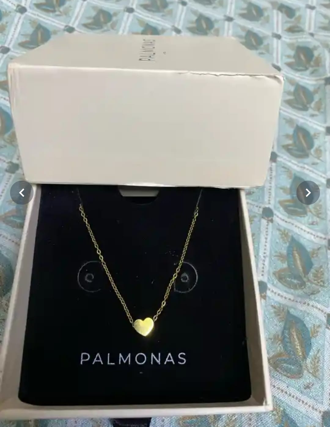 Customer photo review of Paris Heart Necklace