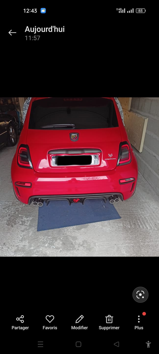 Customer photo review of Fari LED Posteriori Abarth & Fiat 500 (2008-2024)