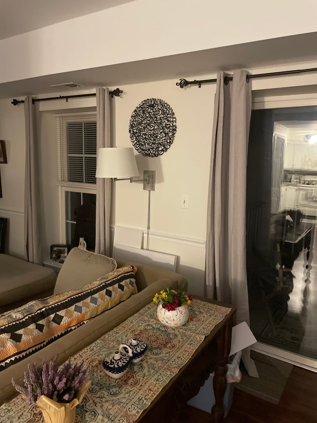 Customer photo review of Ayatul Kursi Calligraphy Full Circular Metal Islamic Wall Art