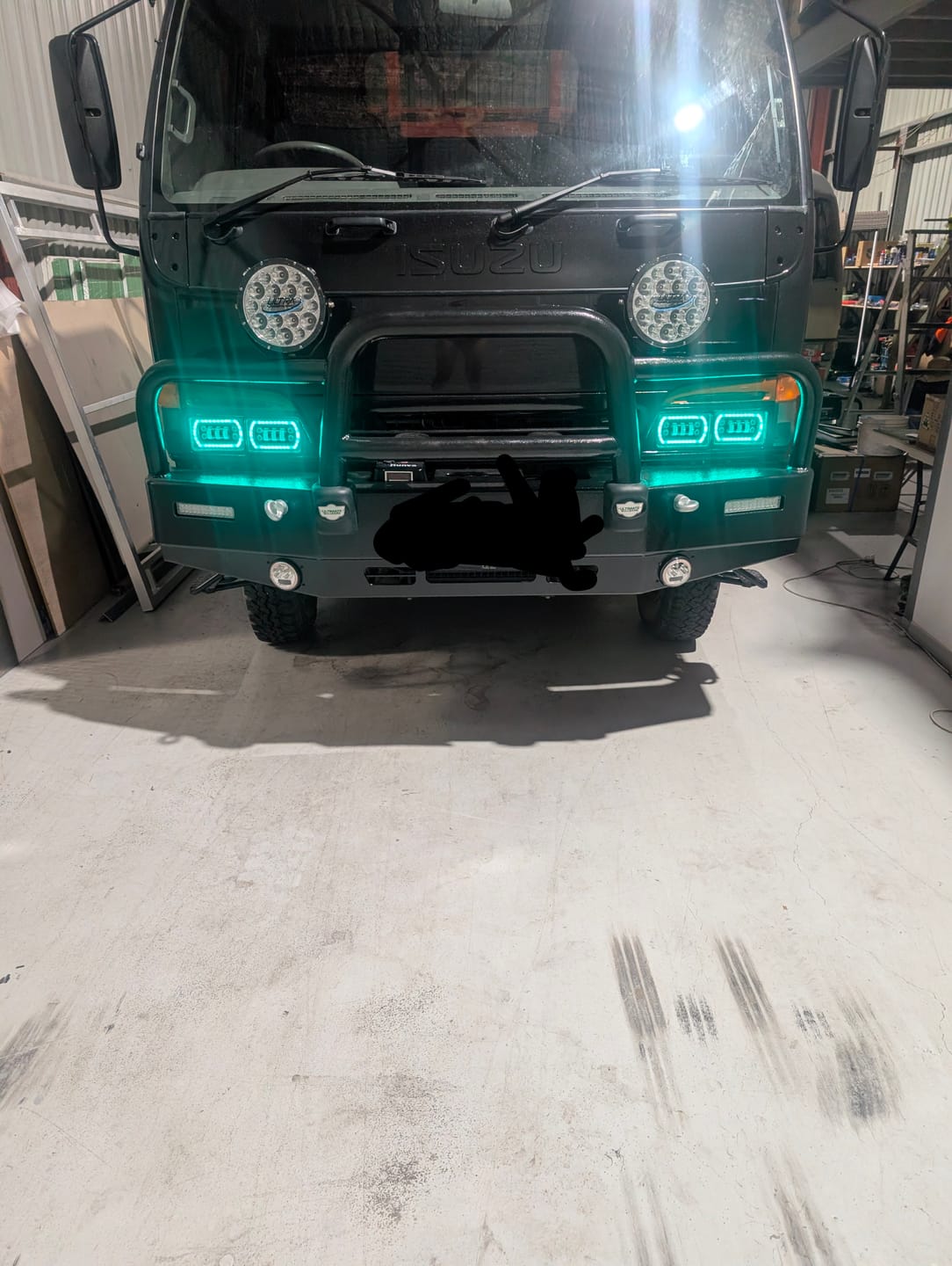 Customer photo review of 4X6" LED Colour Chasing Headlights