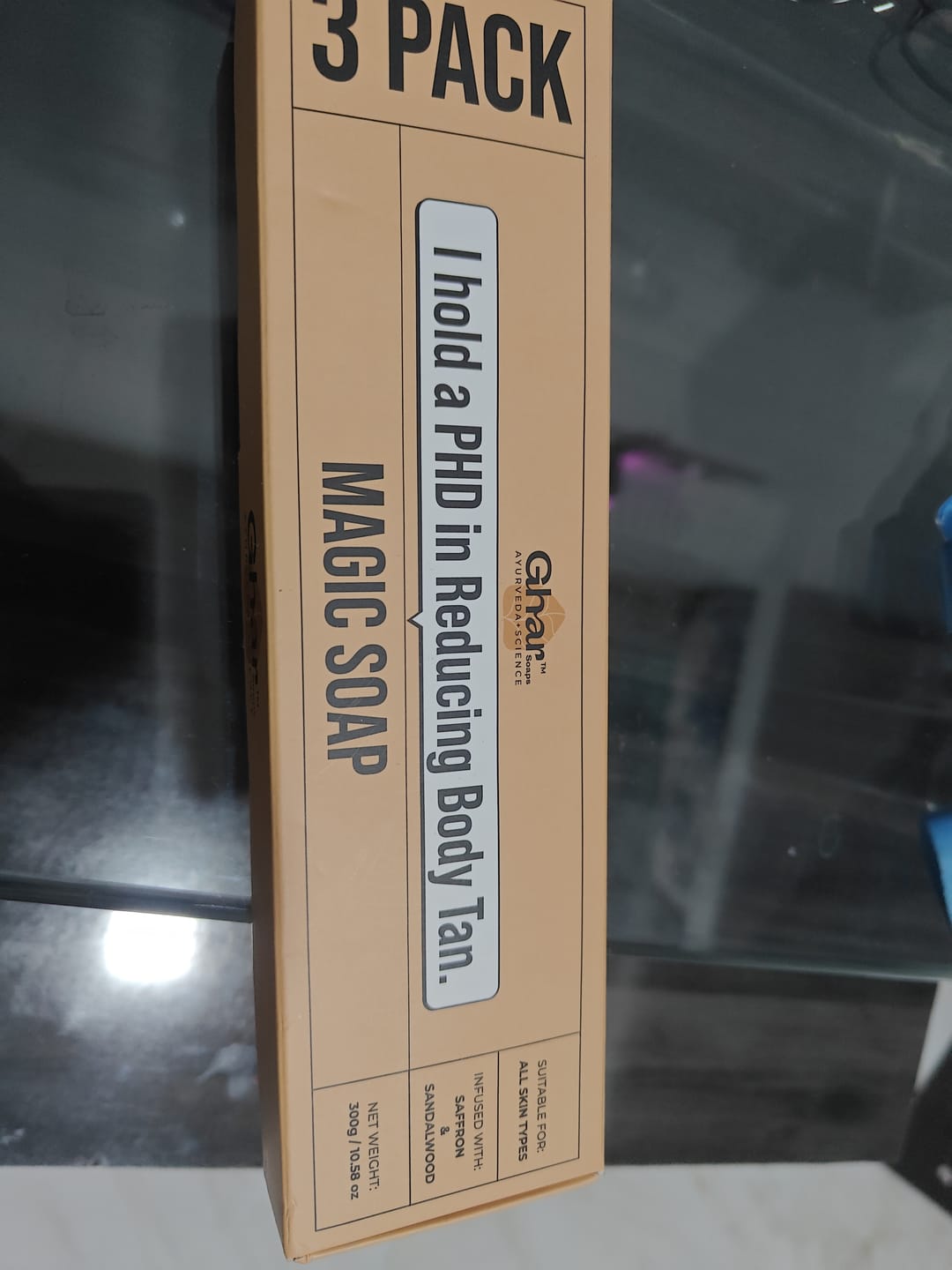 Customer photo review of MAGIC SOAP ( SAFFRON AND SANDAL WOOD SOAP )
