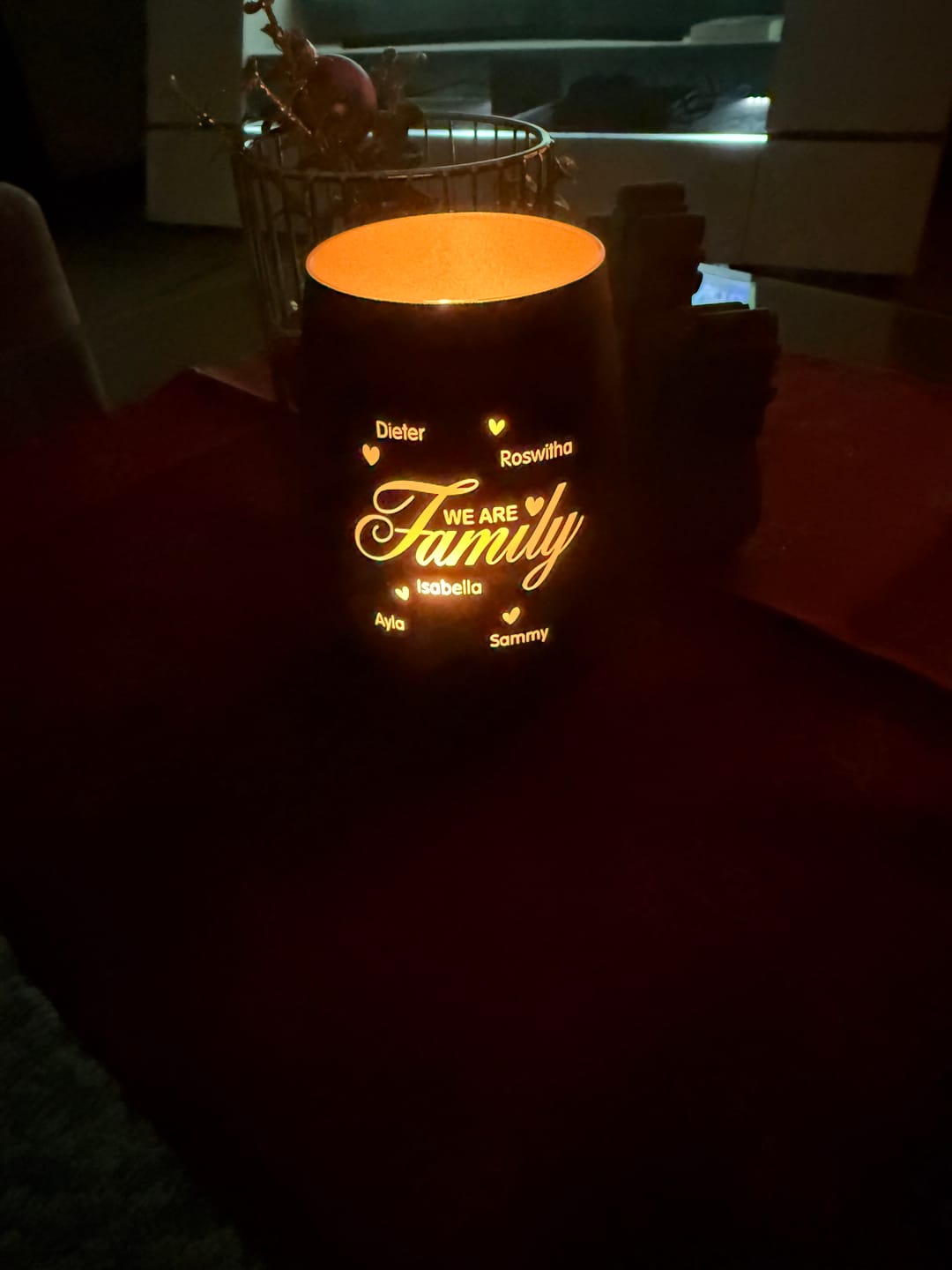Customer photo review of We are Family - Familien-Windlicht