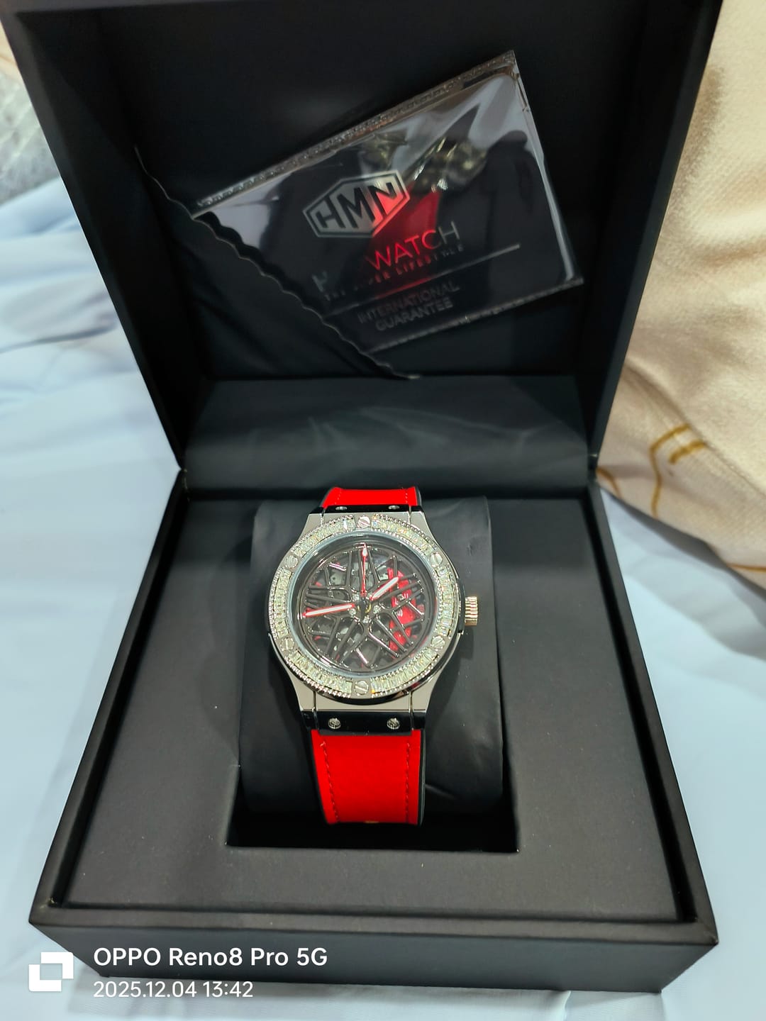Customer photo review of HMN S6 Diamond Lady Watch
