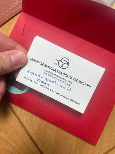 Customer photo review of Matcha Advent Calendar