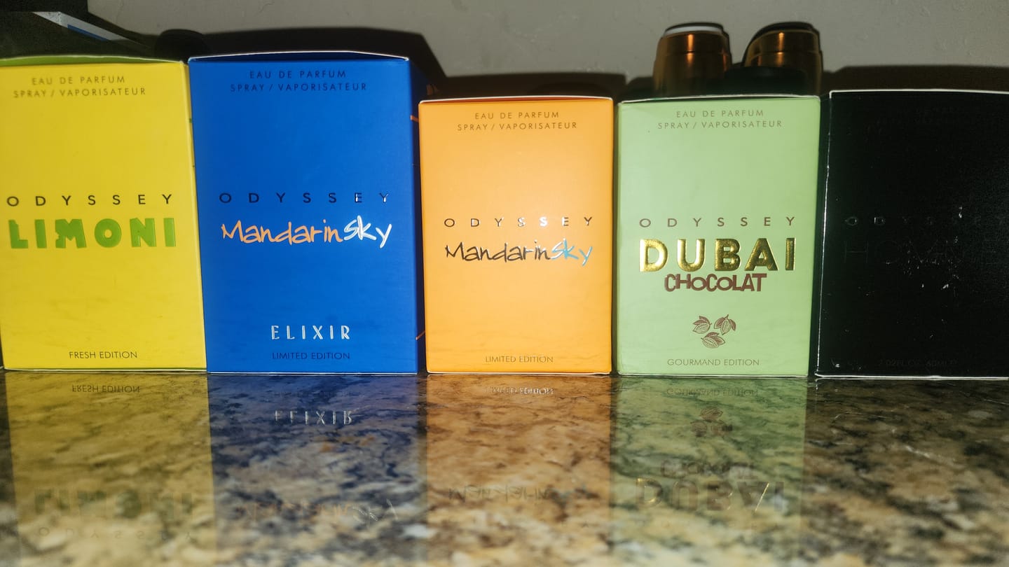 Customer photo review of Armaf Odyssey Mandarin Sky Limited Edition Eau de Parfum Spray for Men