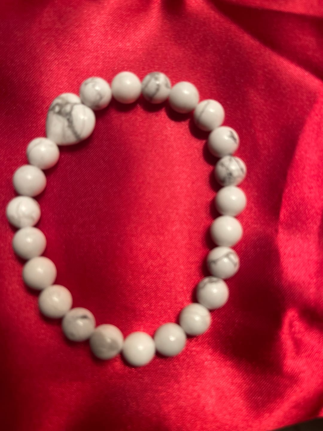 Customer photo review of White Howlite Bracelet
