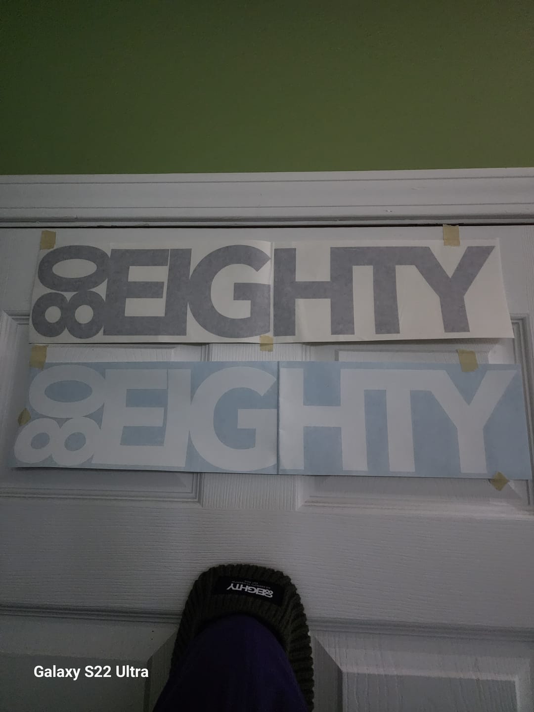 Customer photo review of 80Eighty® White Decal