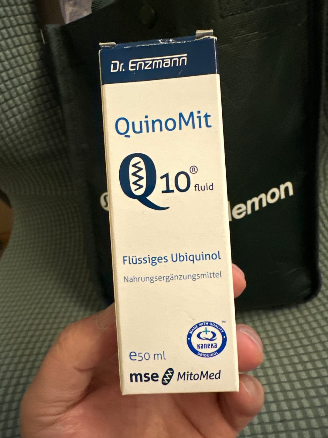 Customer photo review of 德國 Dr.Enzmann恩世蔓 還原型 QuinoMit Q10 fluid 50ml