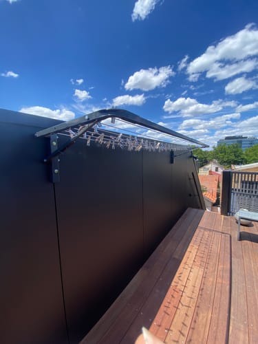 Customer photo review of Sky Dry Modern 240 Folding Clothesline