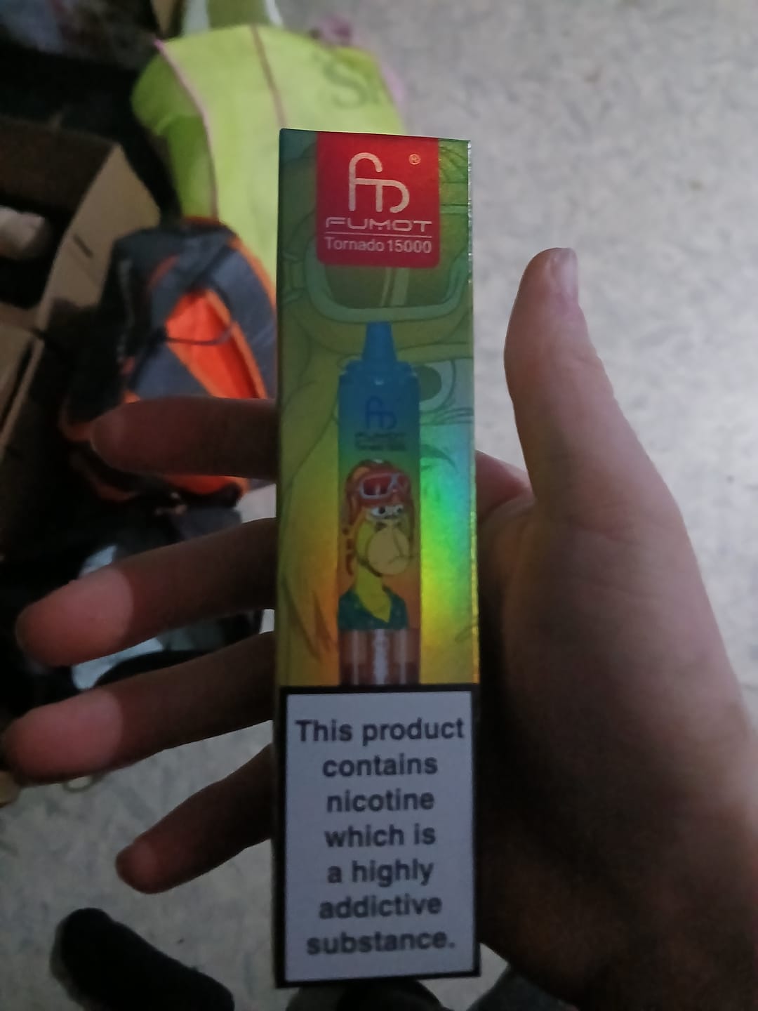 Customer photo review of RandM Tornado 15000 Disposable Vape (Box of 10)