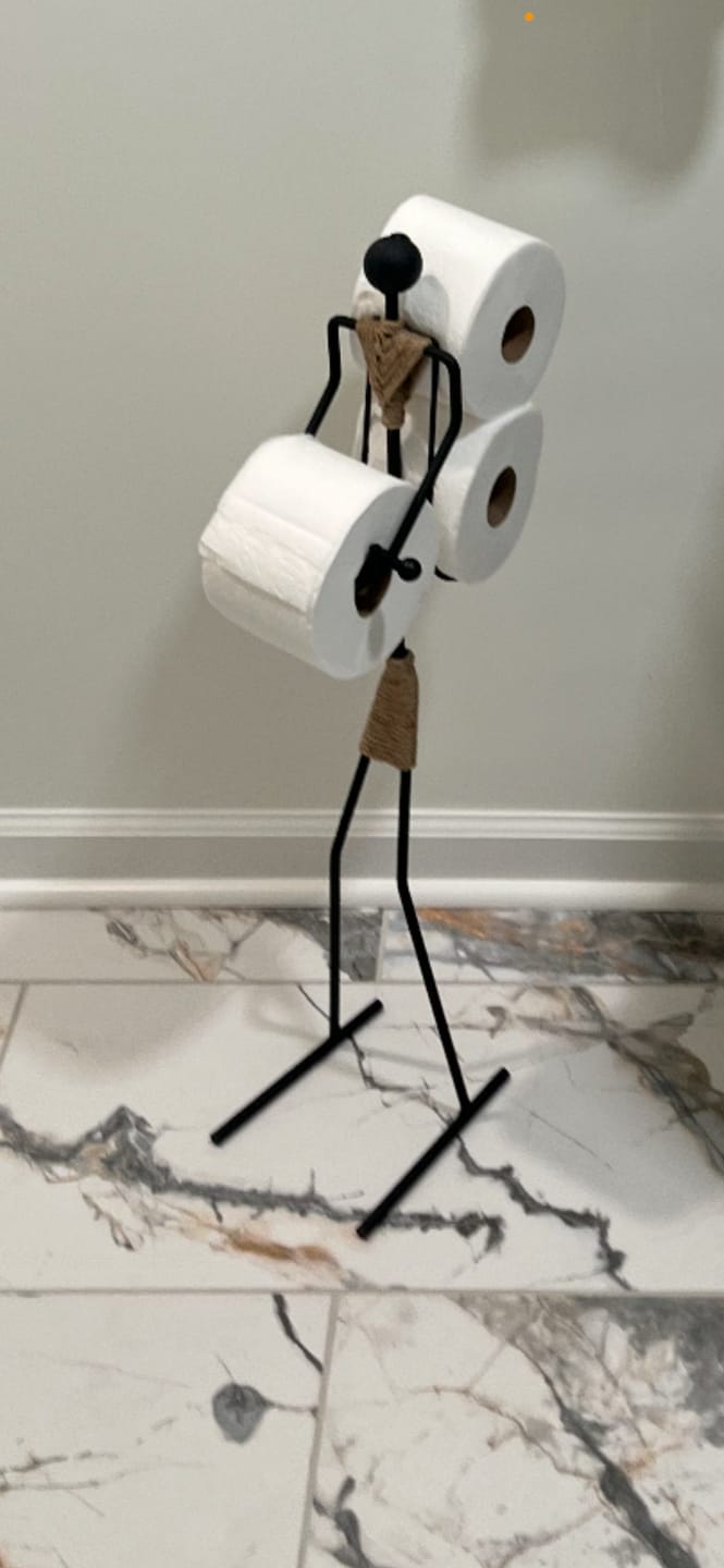 Customer photo review of Toilet Paper Holder and Storage