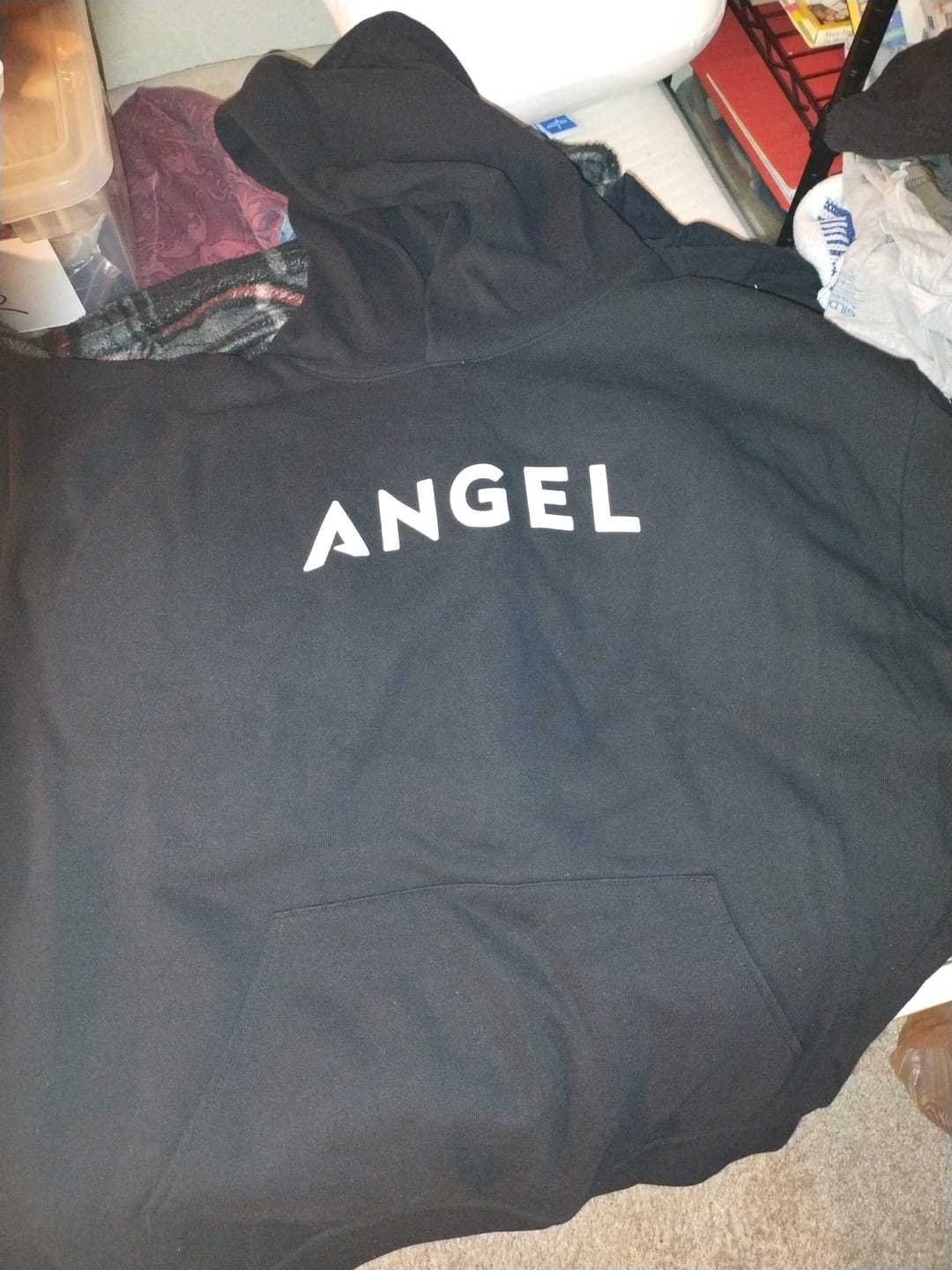 Customer photo review of Angel Adult Hoodie