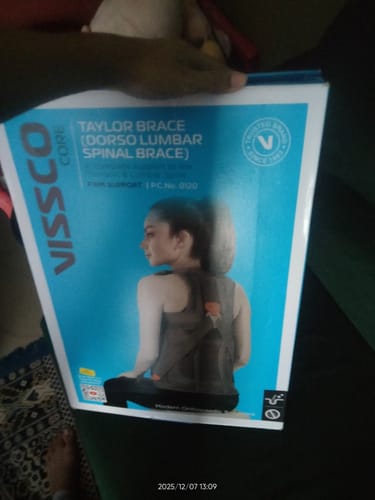 Customer photo review of Dorso Lumbar Spinal Brace (Taylor Brace) | Provides Firm Back Support to the Thoracic & Lumbar Spine (Grey)