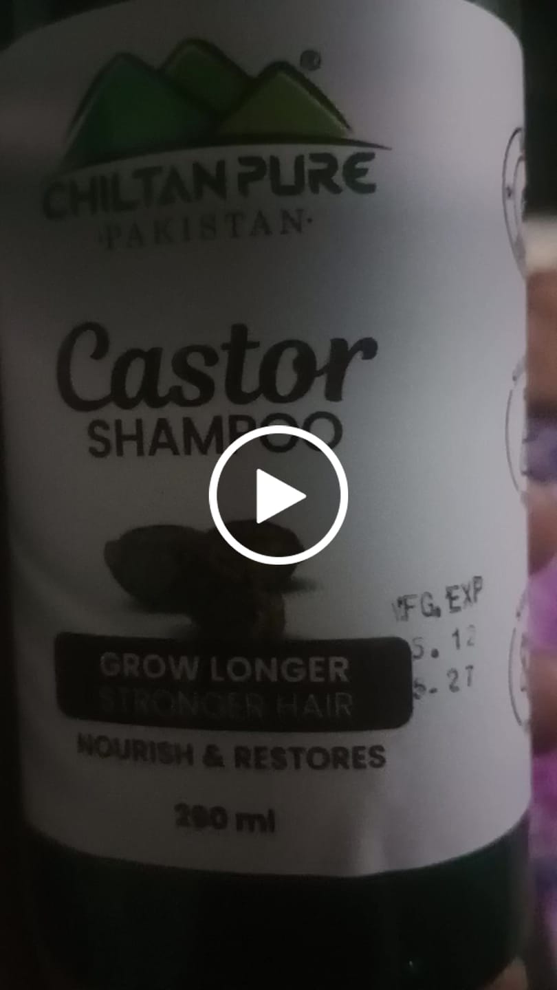 Customer video review of Castor Shampoo – Helps Moisturize & Regrow Strong Healthy Hair [ارنڈی] 250ml