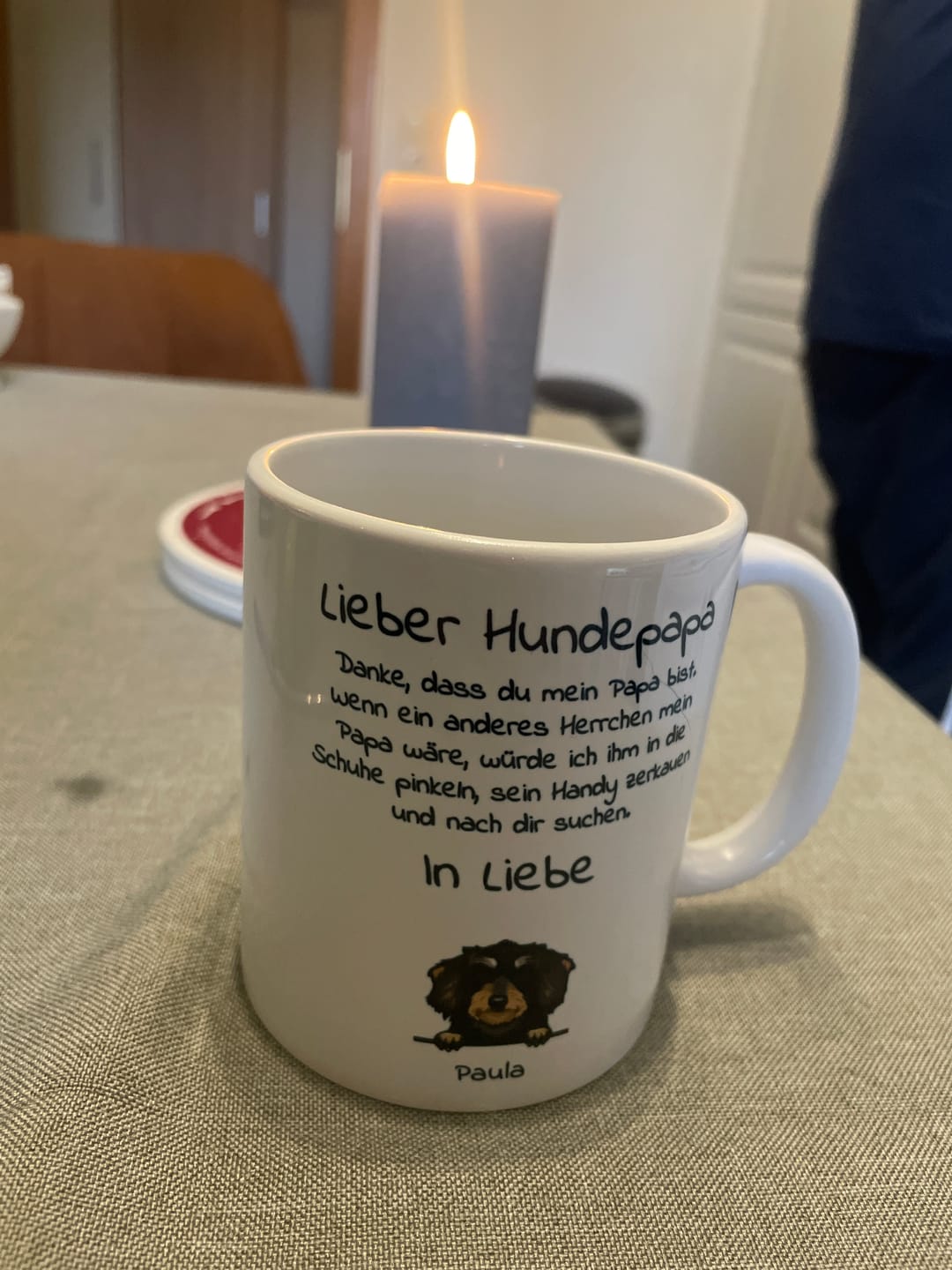 Customer photo review of Lieber Hundepapa - Individuelle Tasse