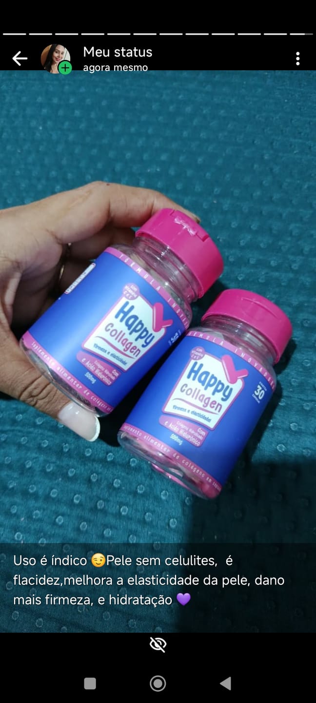 Customer photo review of Happy Collagen 2 Potes