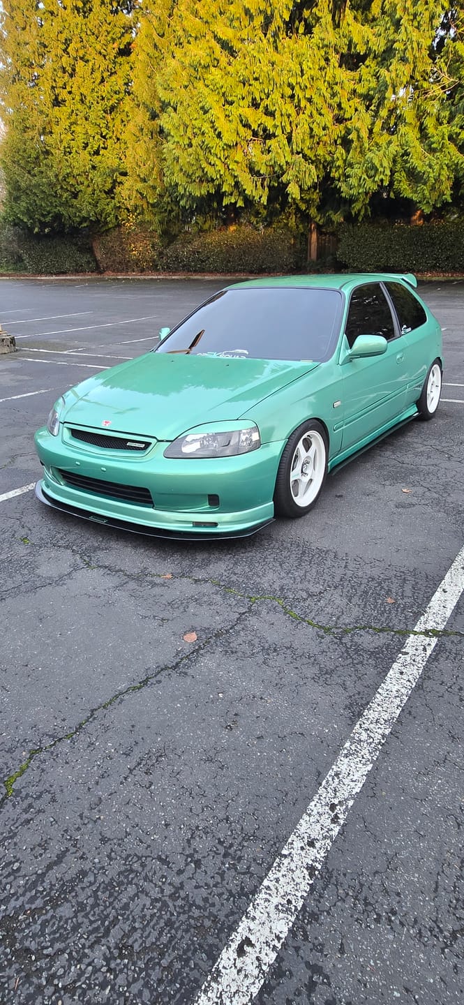 Customer photo review of DevSport Side Skirt Splitters (1996-2000 Honda Civic)