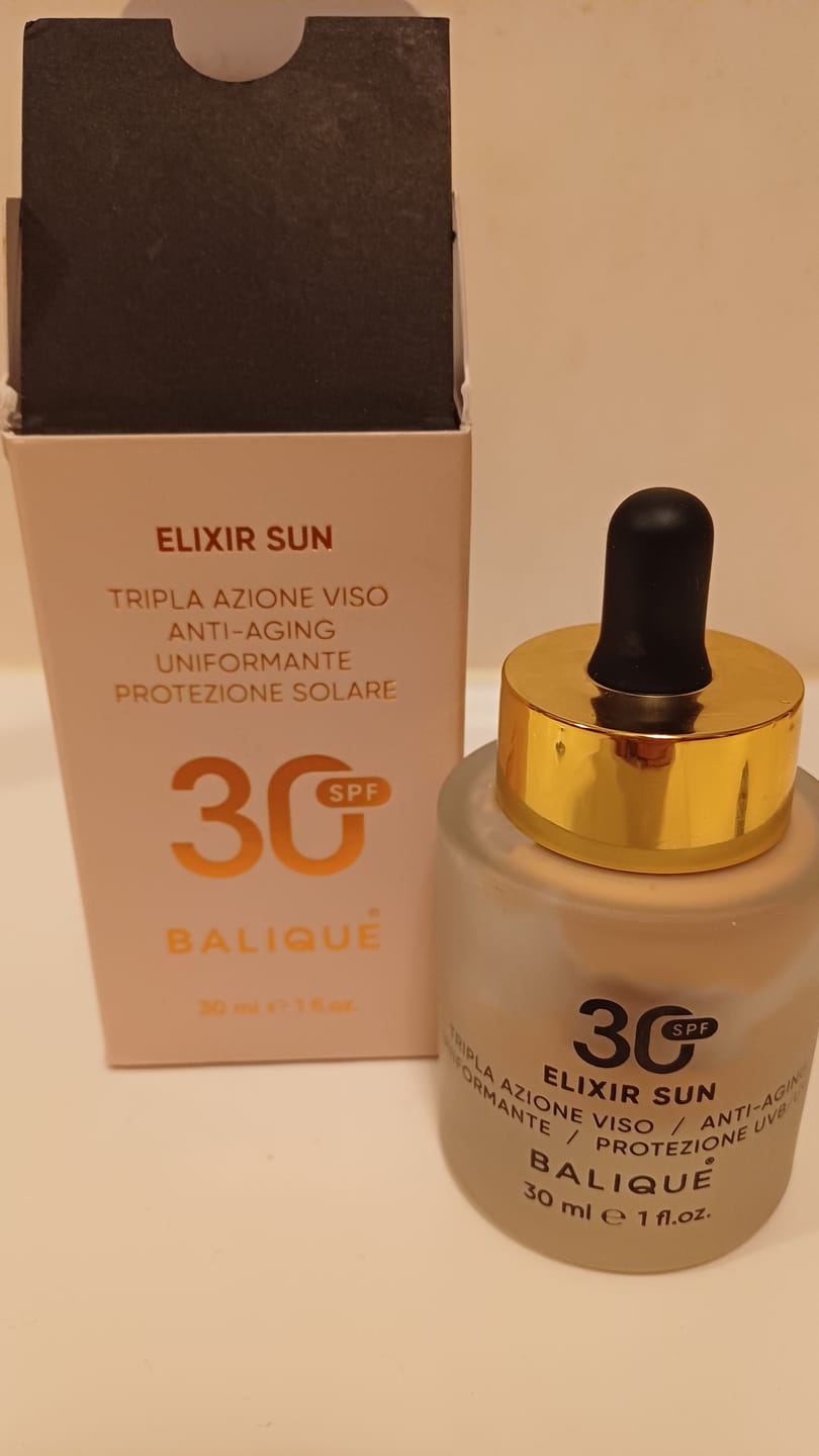 Customer photo review of ELIXIR SUN SPF30 - Siero Viso tripla azione