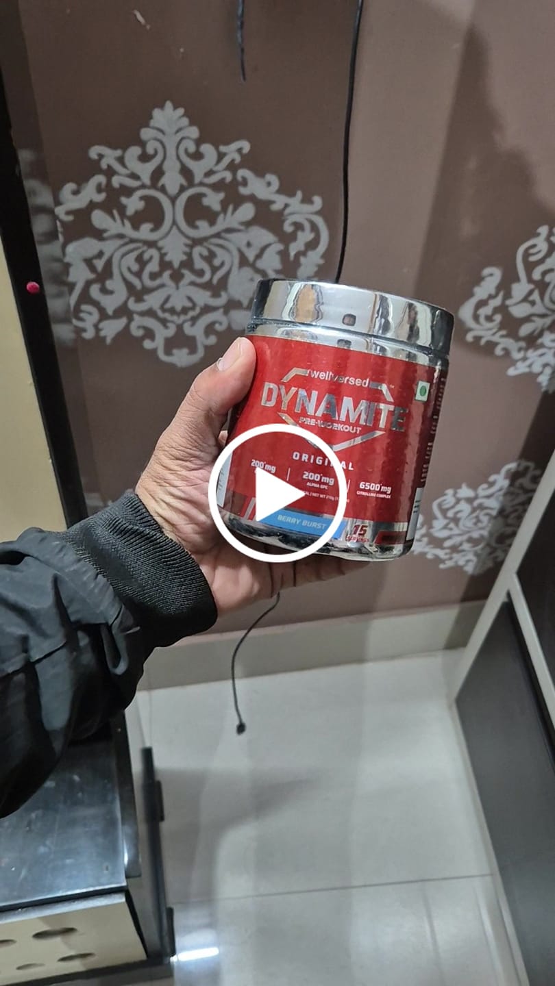 Customer video review of Dynamite Pre-Workout (210g, 15 Servings) | Berry Burst