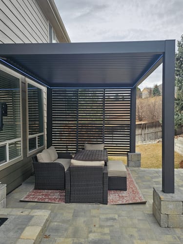 Customer photo review of Privacy Shutter Walls