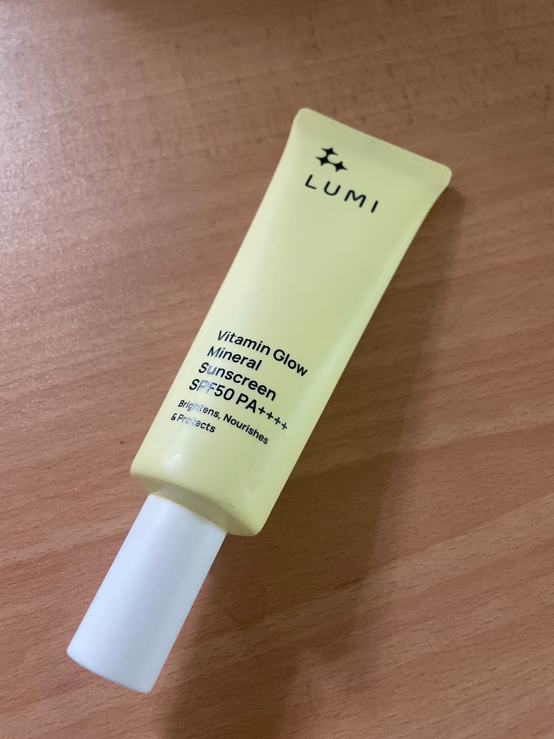 Customer photo review of Vitamin Glow Mineral Sunscreen